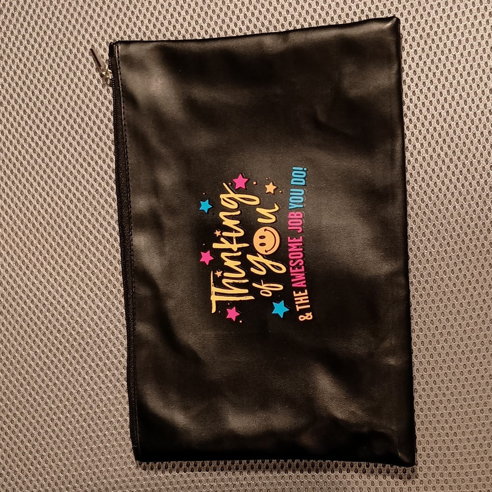 Appreciation Pouch "Thinking of you and the awesome job you do!" Black